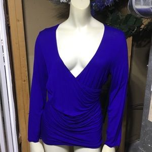 Armani Collezioni Cobalt Blue Knit Top